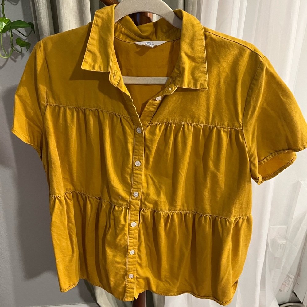 Mustard Yellow Blouse